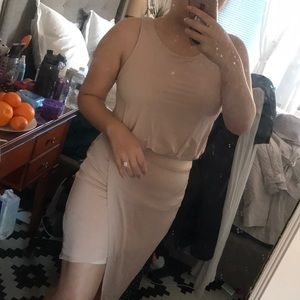 Astr asymmetrical blush pink dress size M